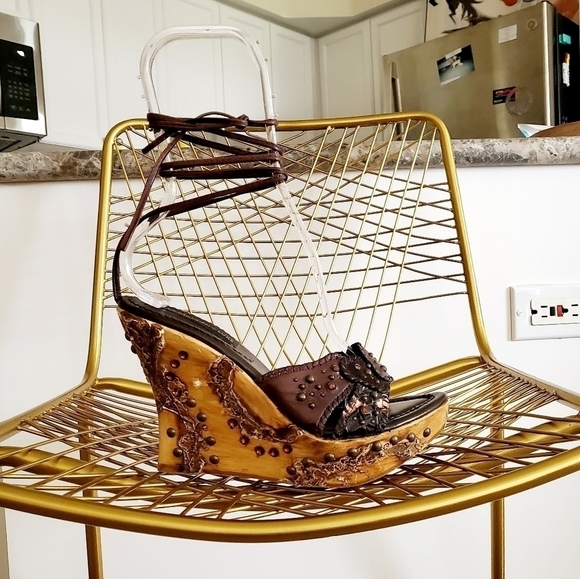 Steve Madden Luxe | Snakeskin Wedges - Picture 3 of 11